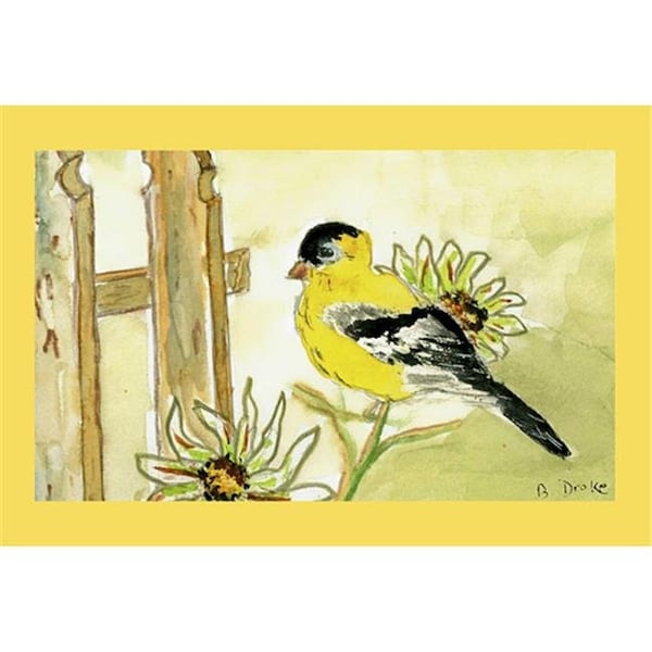 Betsy Drake Betsy Drake DM244 Goldfinch Door Mat 18"x26" DM244 - main